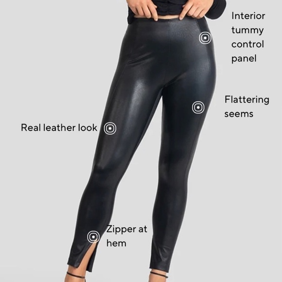 Honeylove Just Like Leather Leggings Small J2 - Picture 4 of 10